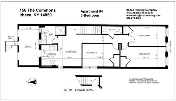 Private 3-Bedroom Apartment with a Back Porch